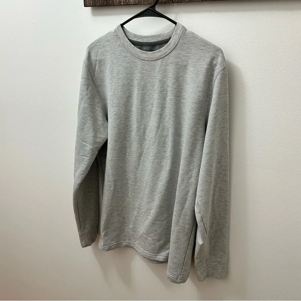 Members Mark Sweater Gray lounge tee long sleeve medium